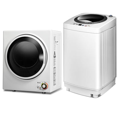 Electric Laundry Dryer, Full-Automatic Washing Machine Combo, White Washers & Dryers White at Gallery Canada