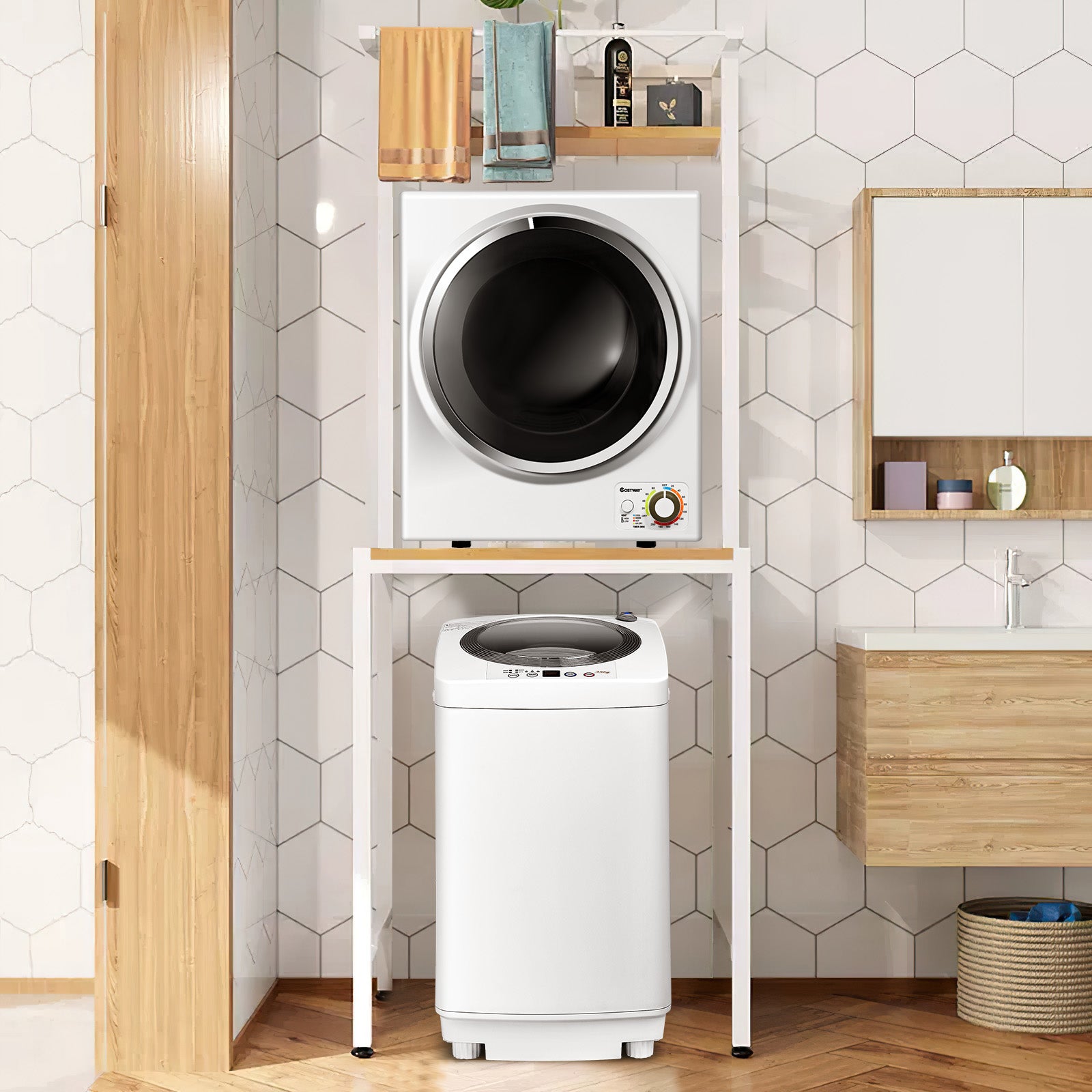 Electric Laundry Dryer and Full-Automatic Washing Machine Combo, White Washers & Dryers at Gallery Canada