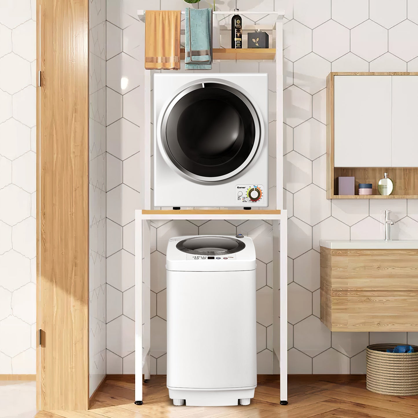 Electric Laundry Dryer and Full-Automatic Washing Machine Combo, White Washers & Dryers at Gallery Canada