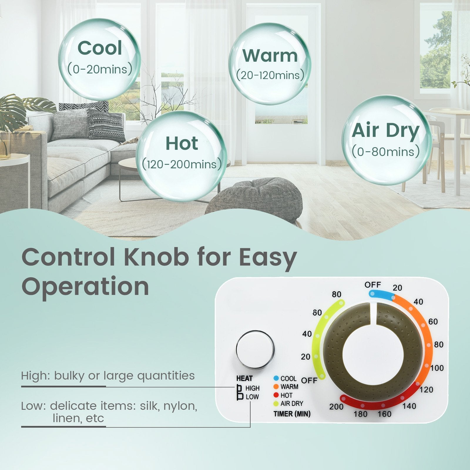 Electric Laundry Dryer and Full-Automatic Washing Machine Combo, White Washers & Dryers at Gallery Canada