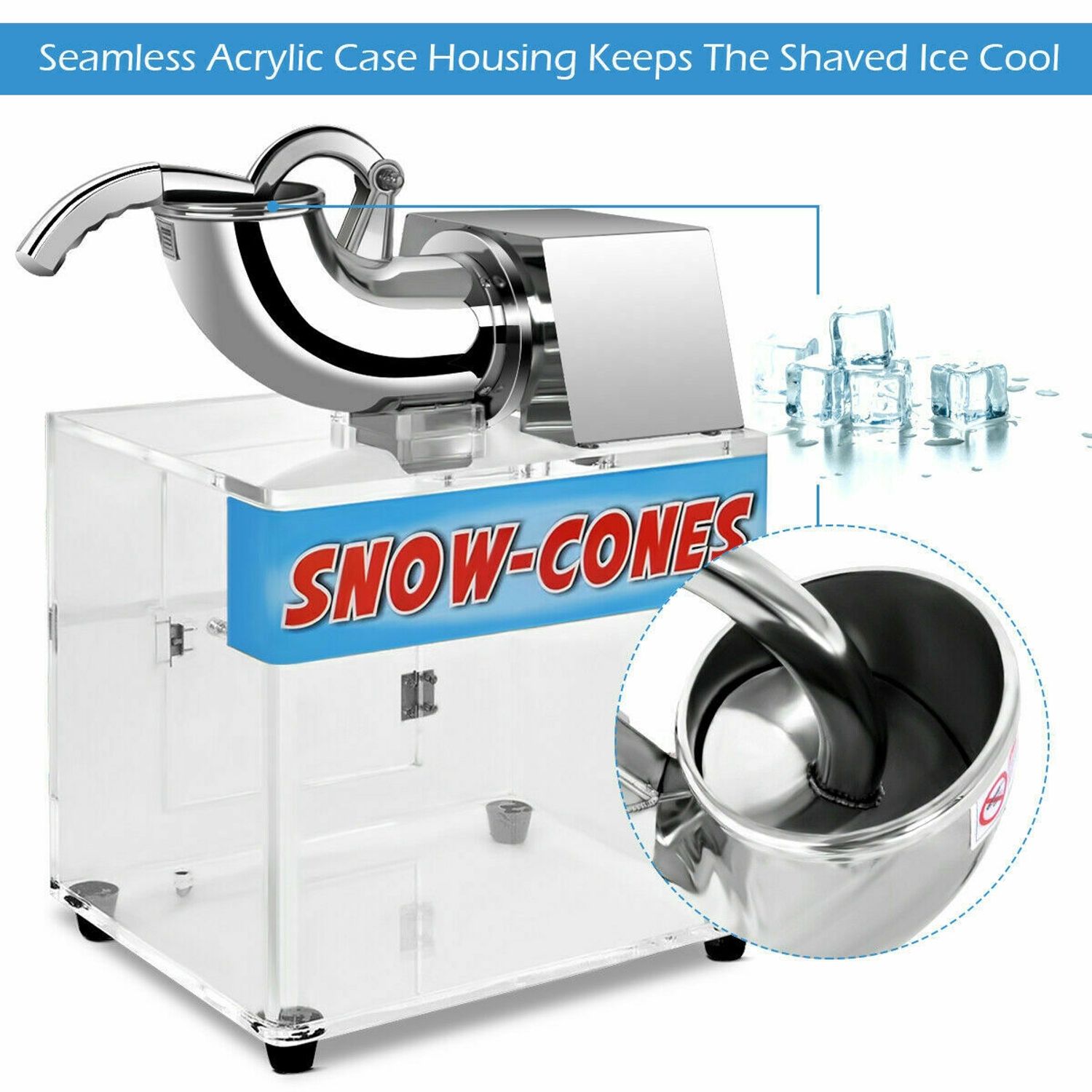 Electric Snow Cone Ice Shaver Maker, White Ice Crushers & Shavers at Gallery Canada