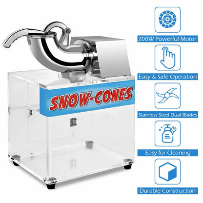 Electric Snow Cone Ice Shaver Maker, White Ice Crushers & Shavers at Gallery Canada