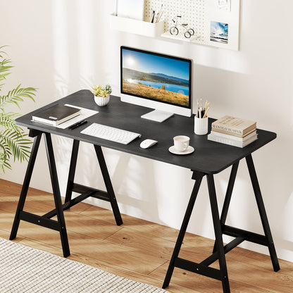Electric Standing Desk with LED Display and 2 Memory Height Settings-DK, Black