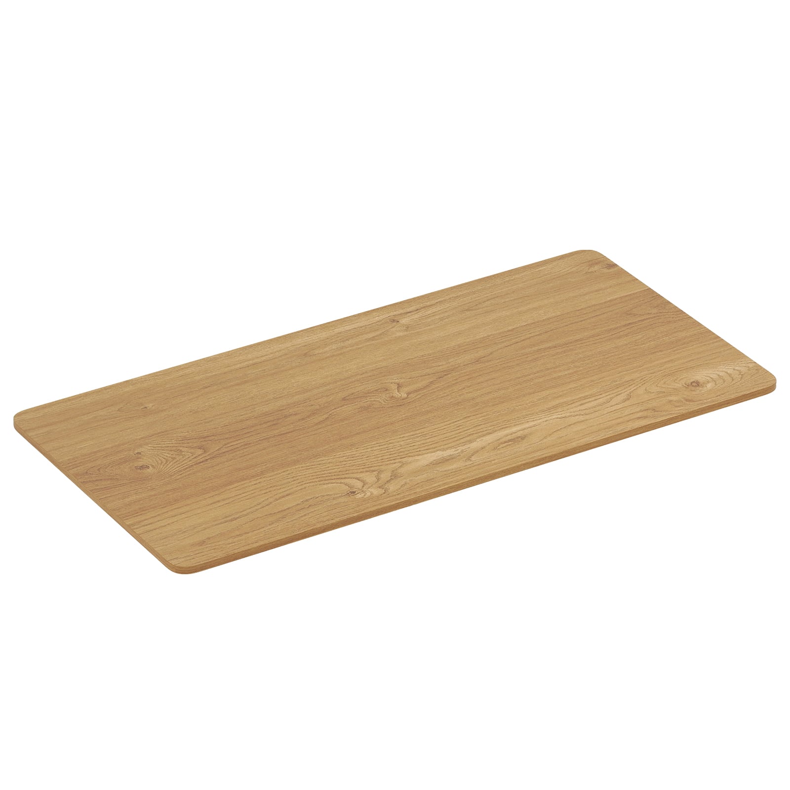 Electric Standing Desk with LED Display and 2 Memory Height Settings-NA, Natural