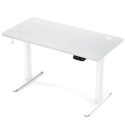 Electric Standing Desk, Height Adjustable, 3 Memory, -S, White Standing Desks at Gallery Canada