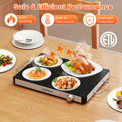 Electric Warming Tray Food Warmer with Adjustable Temperature Control Kitchen Appliances at Gallery Canada