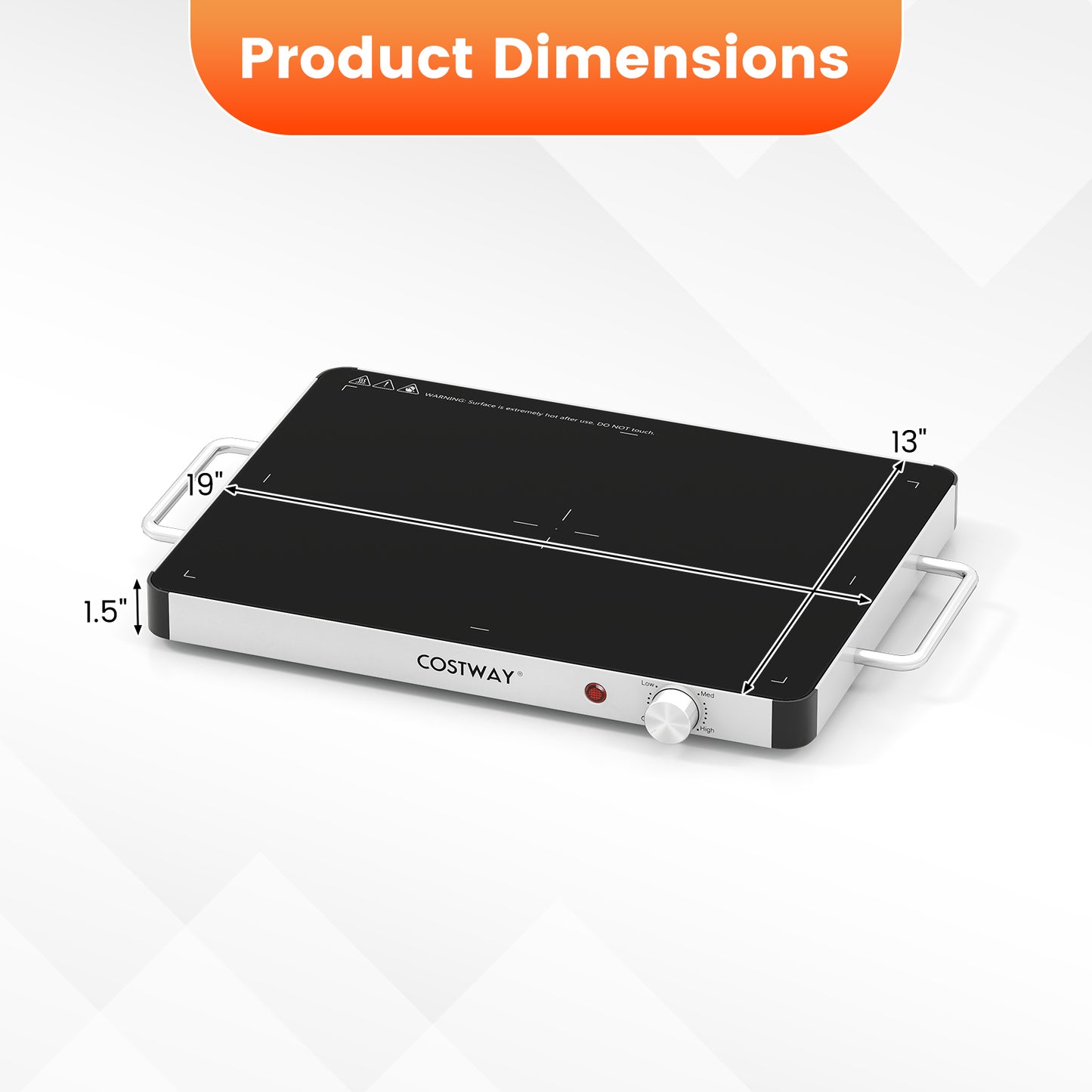 Electric Warming Tray Food Warmer with Adjustable Temperature Control Kitchen Appliances at Gallery Canada