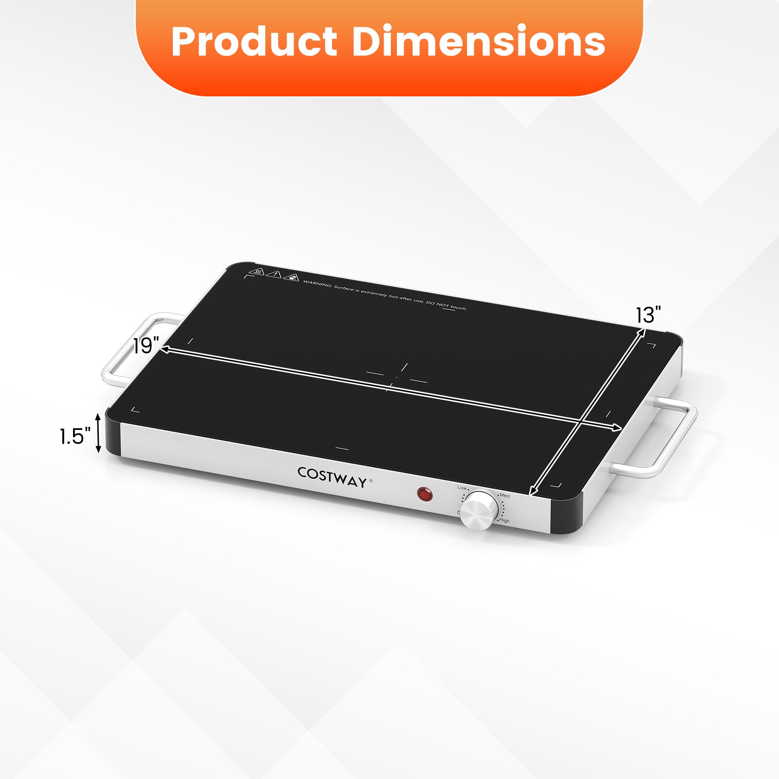 Electric Warming Tray Food Warmer with Adjustable Temperature Control Kitchen Appliances at Gallery Canada