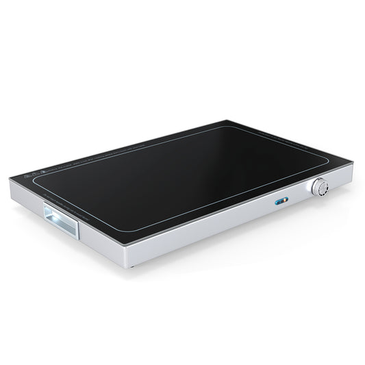 Electric Warming Tray with Adjustable Temperature and Built-In Handles Tempered Glass Food Warmers & Burners Options at Gallery Canada