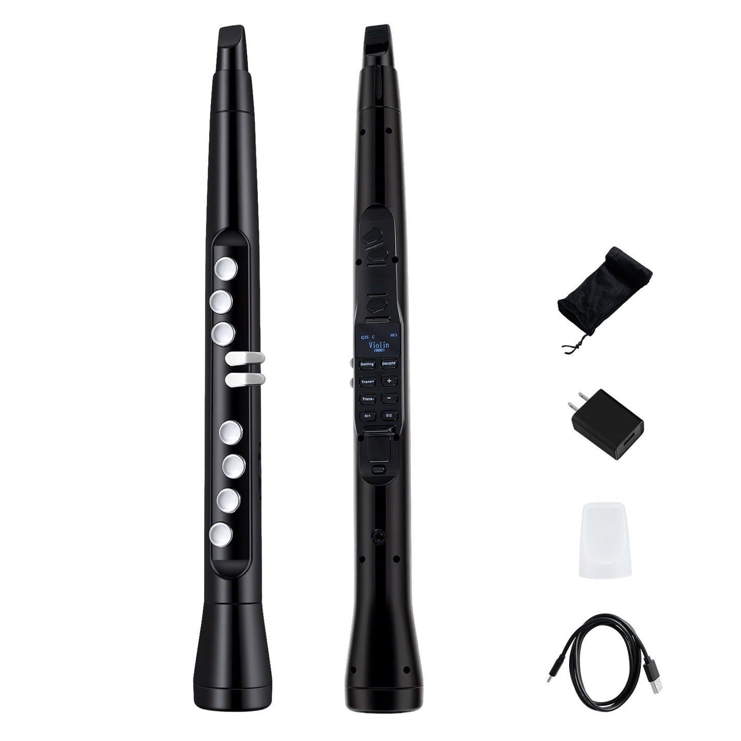 Electronic Wind Instrument Synthesizer Rechargeable Digital Saxophone, Black Musical Instruments at Gallery Canada