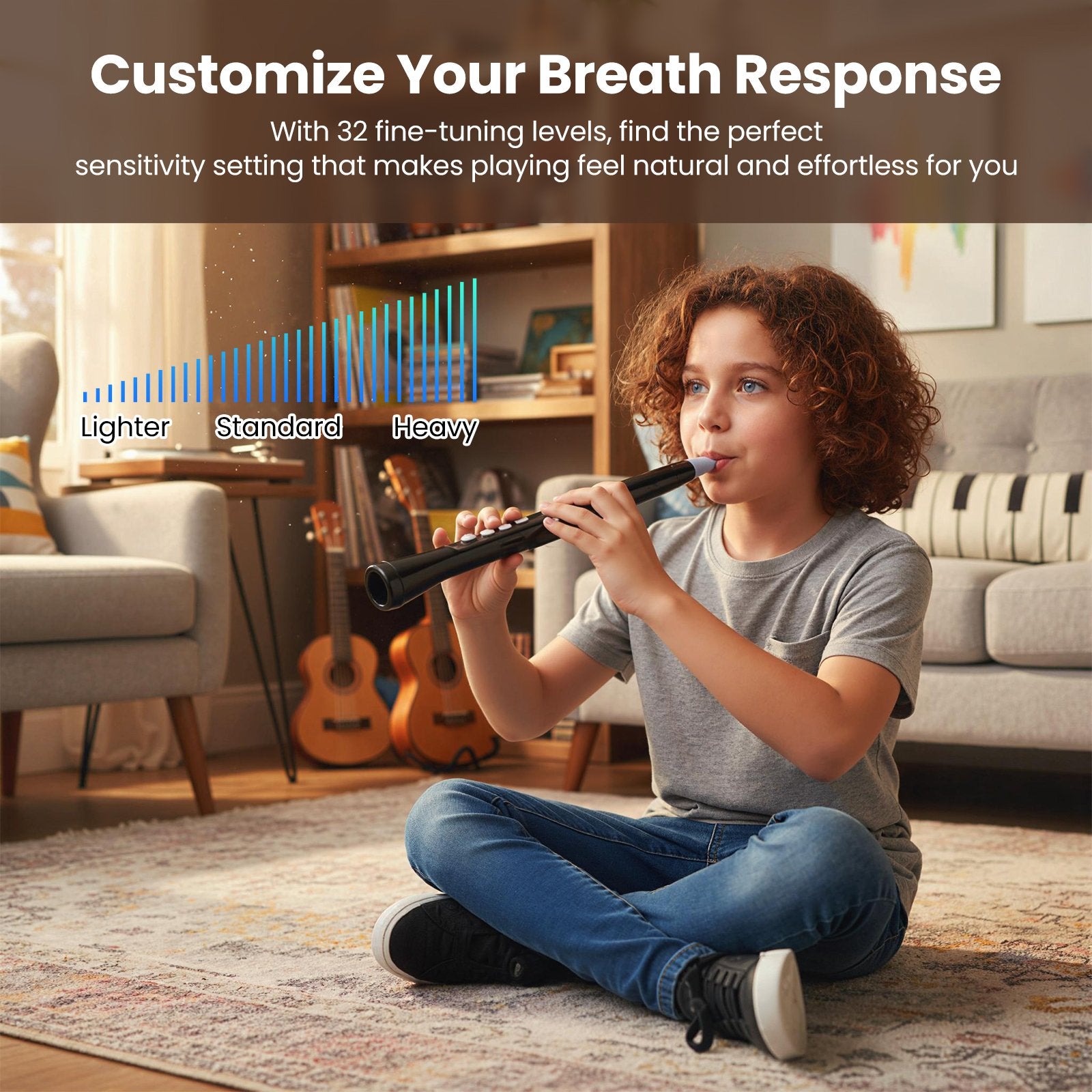 Electronic Wind Instrument Synthesizer Rechargeable Digital Saxophone, Black Musical Instruments at Gallery Canada