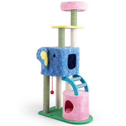 Elephant Cat Tree, Multi-Level Kitty Tower, Blue Cat Trees Condos & Scratchers at Gallery Canada