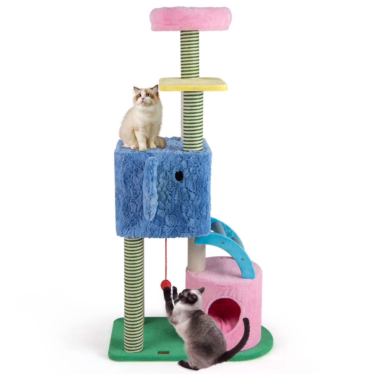 Elephant Cat Tree, Multi-Level Kitty Tower, Blue Cat Trees Condos & Scratchers at Gallery Canada