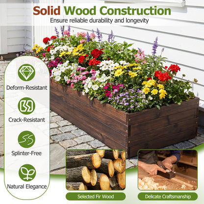 Elevated Wooden Garden Planter Box Bed Kit, Natural Raised Garden Beds at Gallery Canada