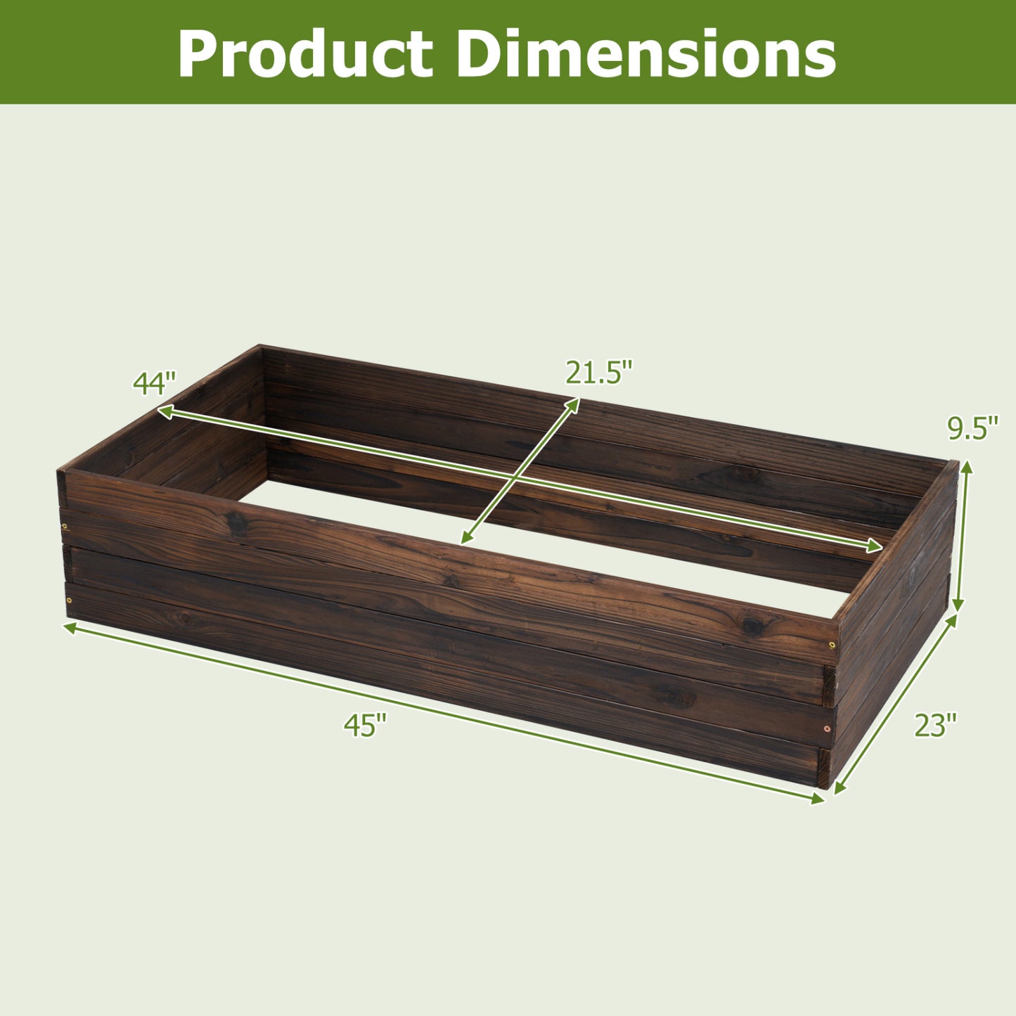Elevated Wooden Garden Planter Box Bed Kit, Natural Raised Garden Beds at Gallery Canada