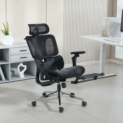 Ergonomic Mesh Office Chair, High Back, Lumbar Support, Black Task Chairs at Gallery Canada