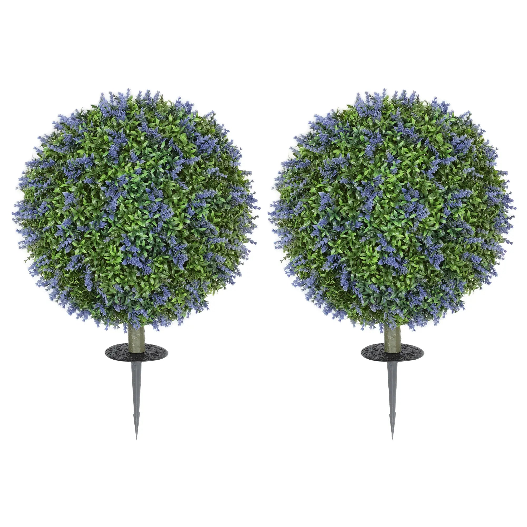 Artificial Lavender Plants, Set Of 2, UV Protected, Indoor Outdoor Decor, Purple Artificial Trees at Gallery Canada