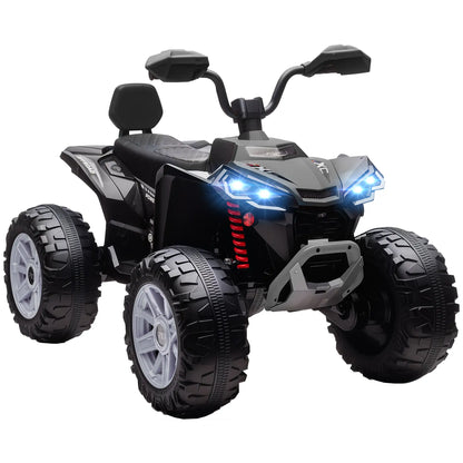 2-Seater All-Terrain 4 Wheeler, 24V Kids ATV, Electric Quad Car, Black Electric Toy Cars at Gallery Canada