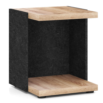 End Table 2-Tier Sofa Side Table with Open Storage Shelf, Oak End & Side Tables Oak at Gallery Canada