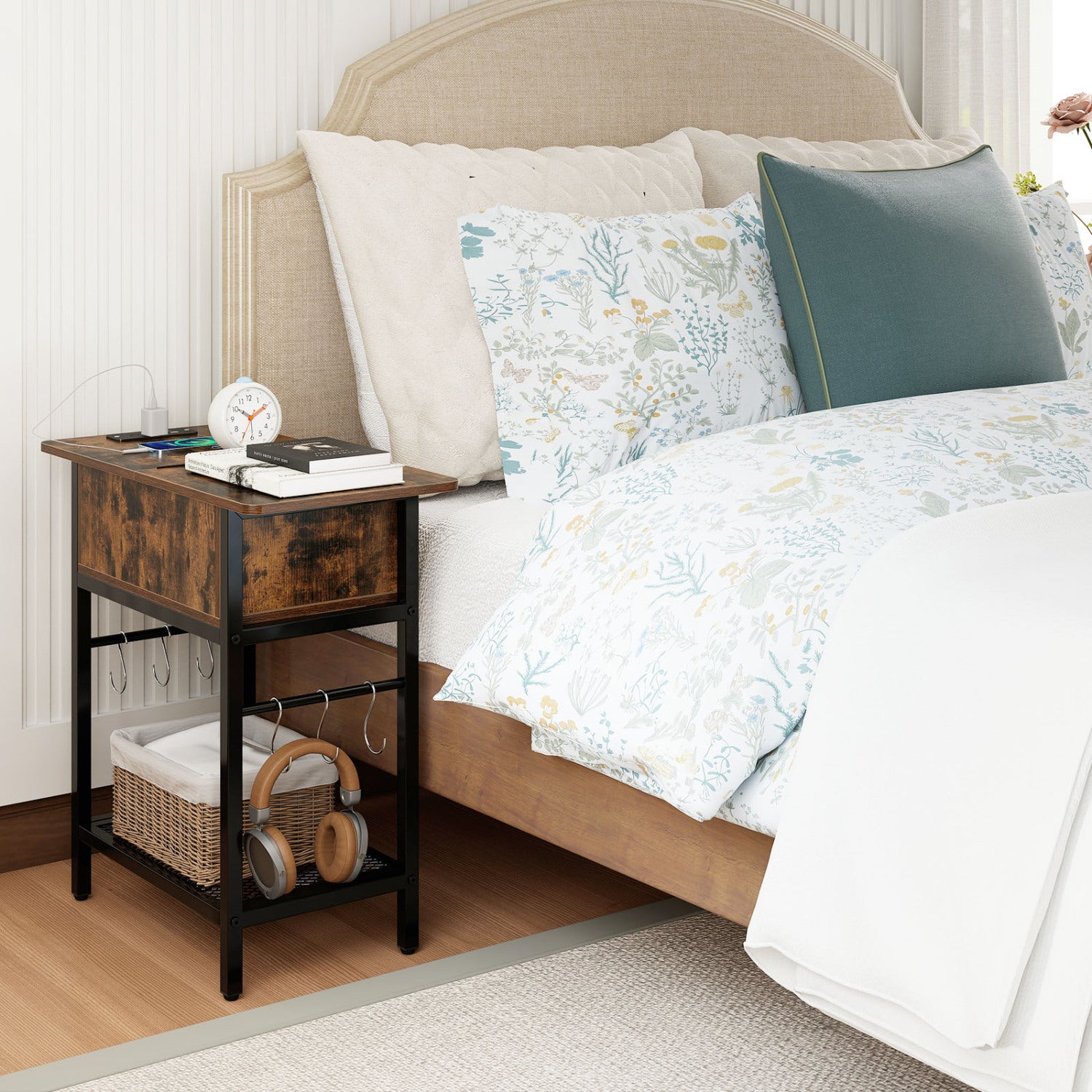 End Table With Charging Station USB Ports, Flip Top Coffee End & Side Tables at Gallery Canada