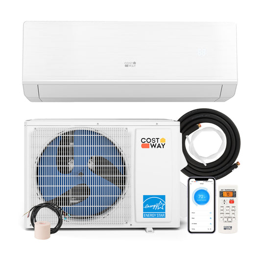 12000 BTU 24 SEER2 Mini Split Heat Pump, Heating At -25℃, White Mini Split Air Conditioners White at Gallery Canada