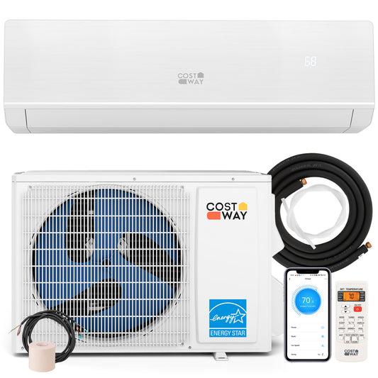ENERGY STAR Certified 18000 BTU 25 SEER2 208-230V Mini Split Heat Pump Heating at -25℃, White Mini Split Air Conditioners White at Gallery Canada