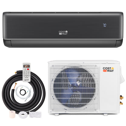 Climatiseur chauffant mini-split certifié Energy Star 18000 BTU 21 SEER2, gris