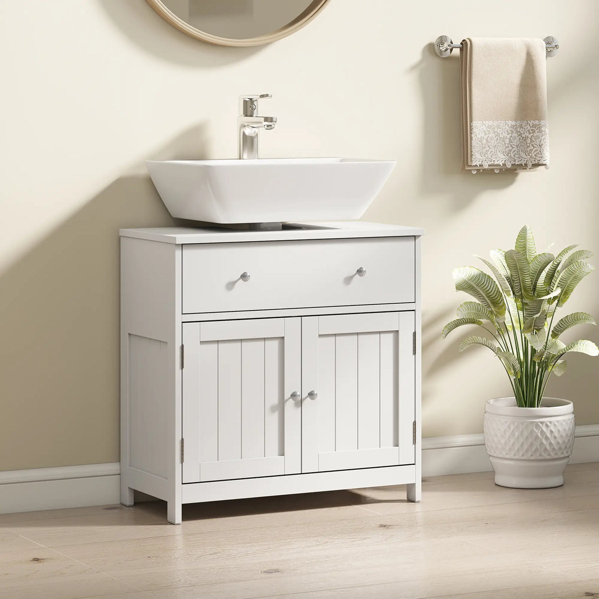 Modern Bathroom Vanity Cabinet, Under Sink Storage, White Bathroom Cabinets at Gallery Canada