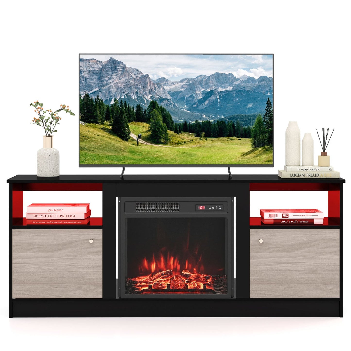 Entertainment Center for 65" TVs, Multicolor Entertainment Centers & TV Stands Multicolor at Gallery Canada