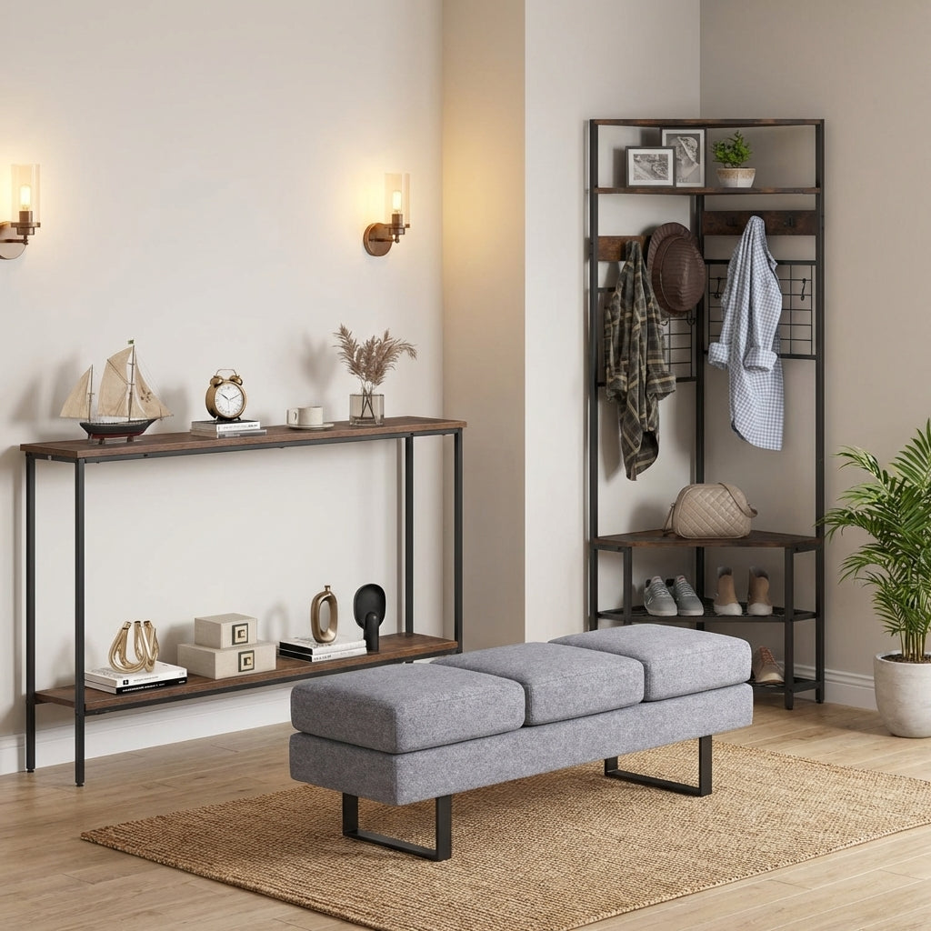 Entryway Set, 44" Console Table, 5-Tier Corner Hall Tree, Bench Entryway at Gallery Canada
