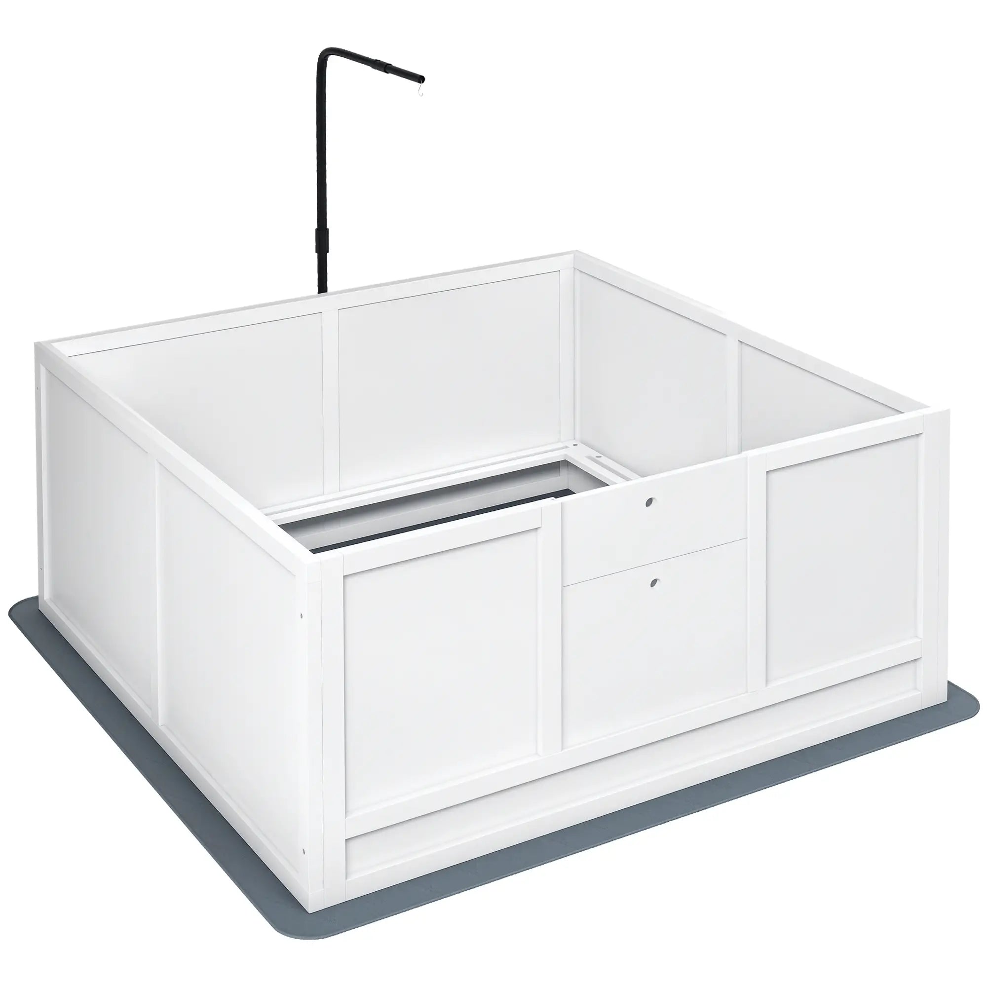 Dog Whelping Box, Waterproof Pad, Adjustable Door, 41