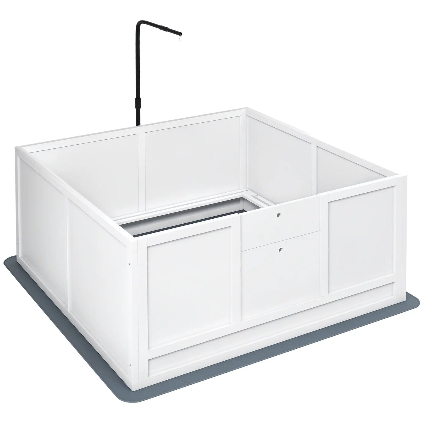 Dog Whelping Box, Waterproof Pad, Adjustable Door, 41" x 39" Houses, Kennels & Pens at Gallery Canada