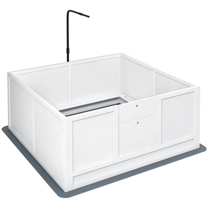 Dog Whelping Box, Waterproof Pad, Adjustable Door, 41" x 39" Houses, Kennels & Pens at Gallery Canada