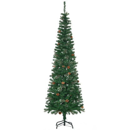 6.5ft Pencil Christmas Tree, Artificial, Pine Needles, Realistic Branches, Green Pencil Christmas Trees at Gallery Canada