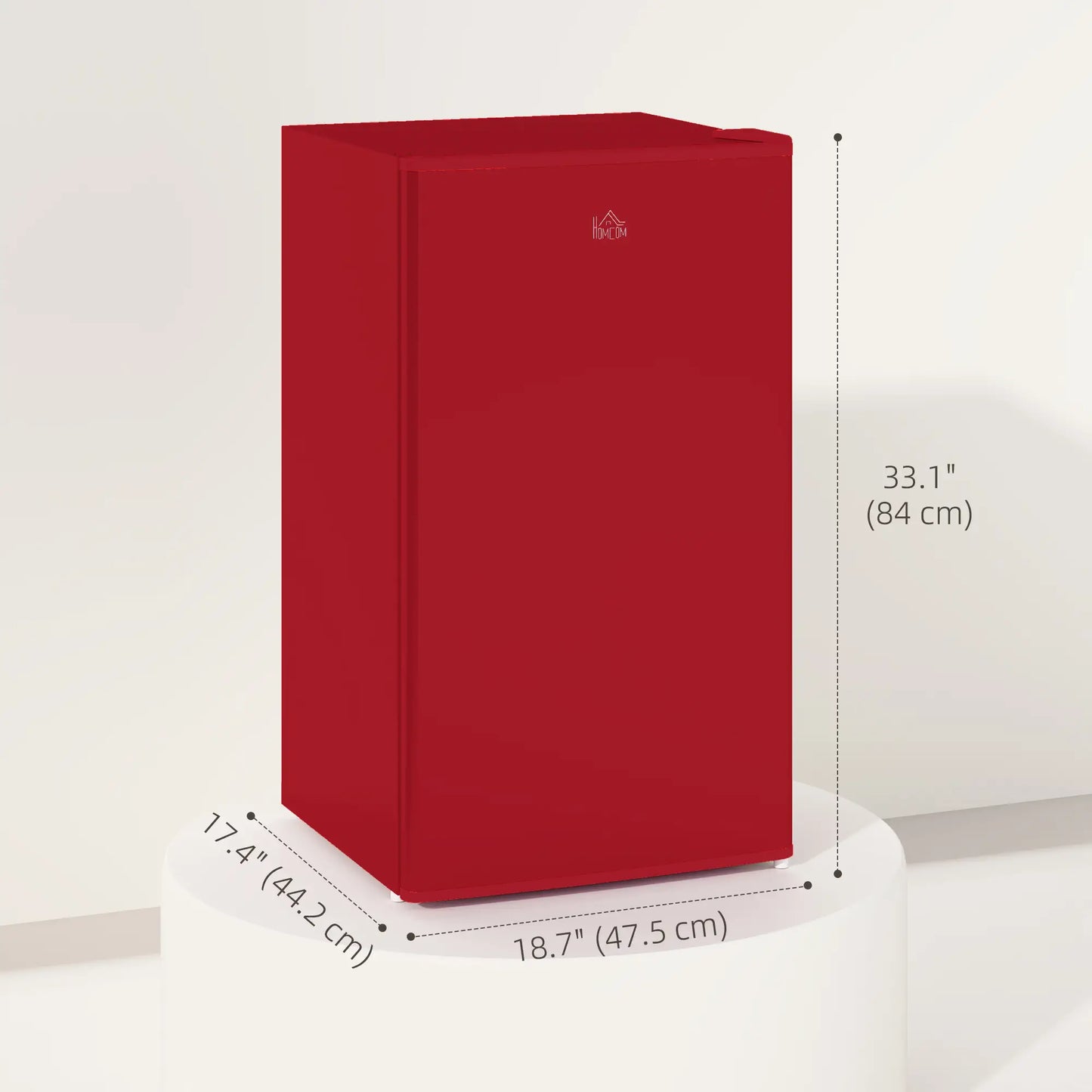 Compact Refrigerator, Mini Fridge with Freezer, Adjustable Shelf, Red Small Kitchen Appliances at Gallery Canada