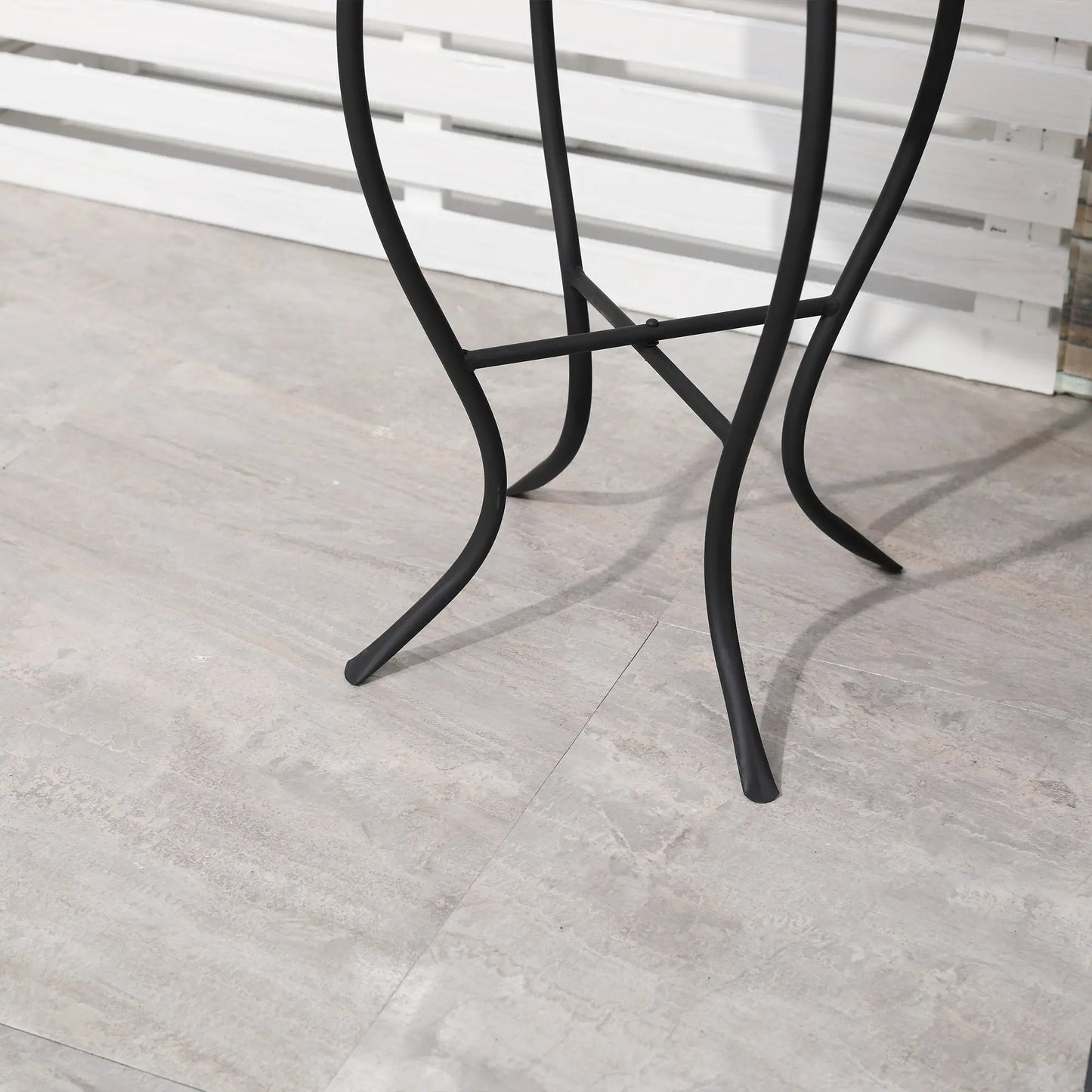 Round Mosaic Patio Table, Metal Frame, Outdoor Garden Furniture, Multicolor Patio Side Tables at Gallery Canada