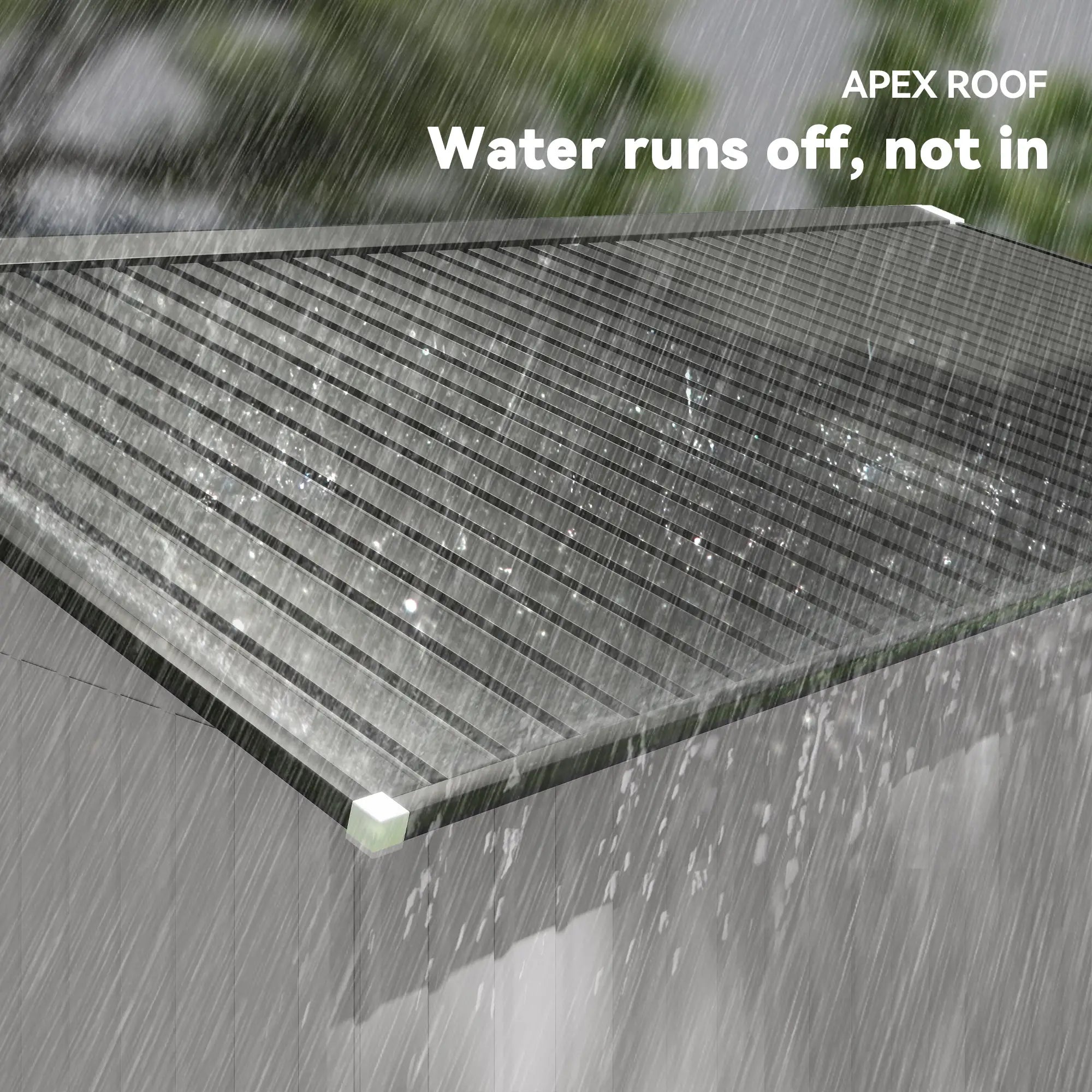 11' x 13' Garden Storage Shed, Metal, Double Doors, White Sheds at Gallery Canada