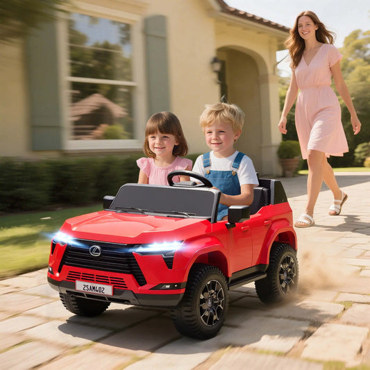 12V Ride On Car, Licensed Lexus GX550, 2-Seater, Red Electric Toy Cars Red at Gallery Canada