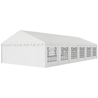 20' x 40' Party Tent, Removable Sidewalls, 12 Windows, White Canopy Tents White at Gallery Canada