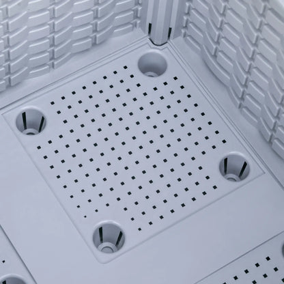 2 Piece Raised Garden Bed, PP Flower Bed, Vegetable Herb Grow Box, Light Grey Raised Garden Beds at Gallery Canada