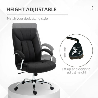 Ergonomic High Back Swivel Office Chair, Adjustable Height, Black Executive & Manager Chairs at Gallery Canada
