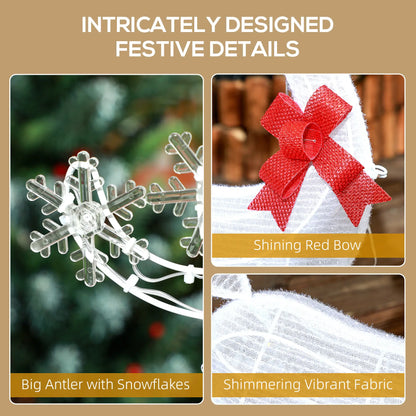 Light Up Reindeer Yard Decoration, Indoor Outdoor Garden Lawn, White Christmas Deer Lights at Gallery Canada