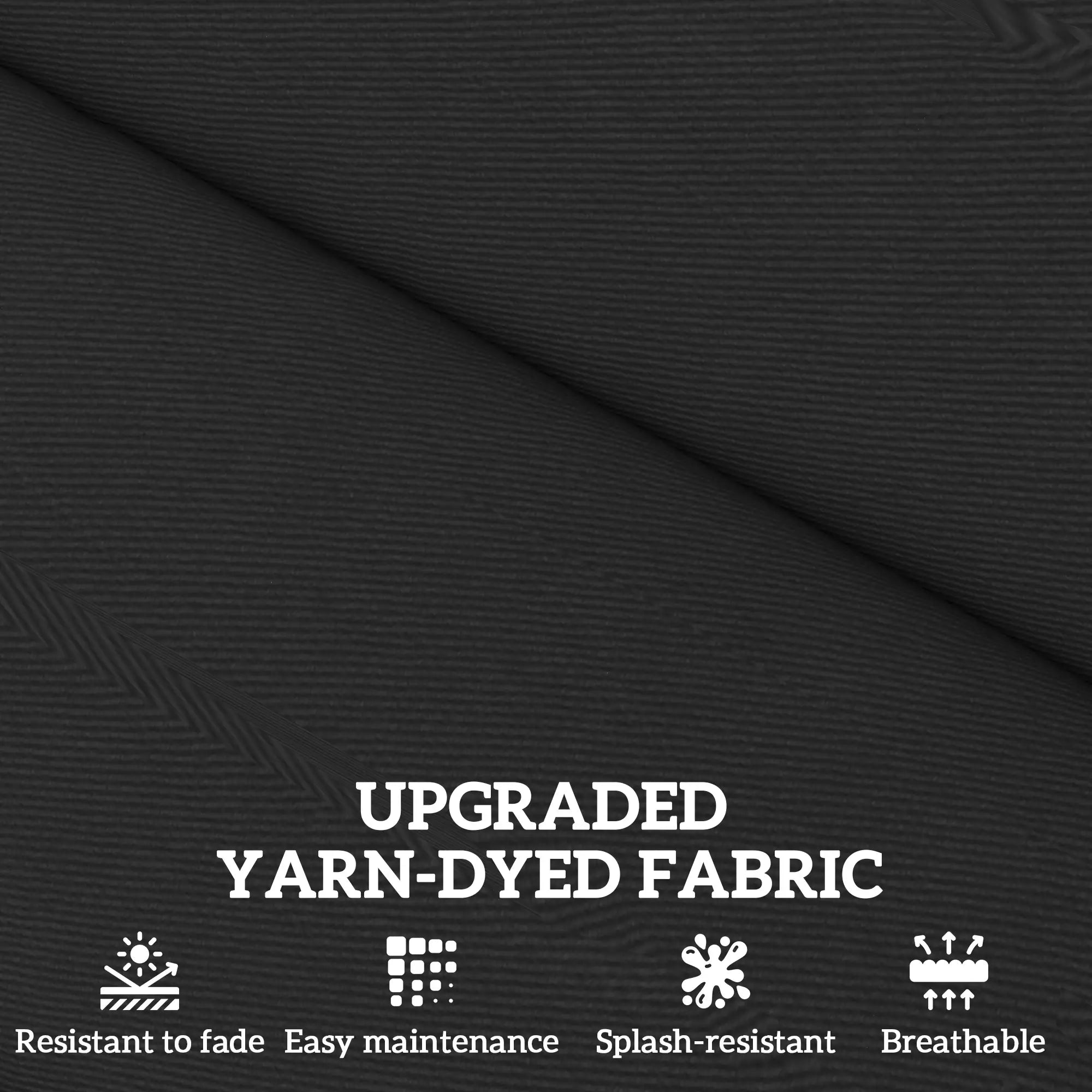 2-Piece Patio Chair Cushions, With Ties, Indoor Outdoor, Black Patio Chair Cushions at Gallery Canada