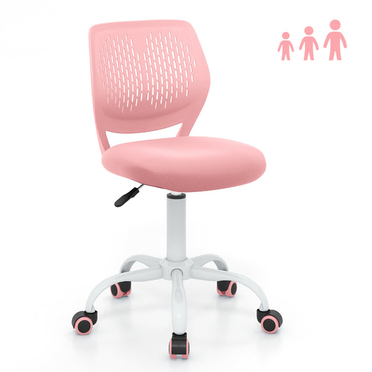 Ergonomic Children Study Chair with Adjustable Height, Light Pink Kids Chairs & Seating Light Pink at Gallery Canada