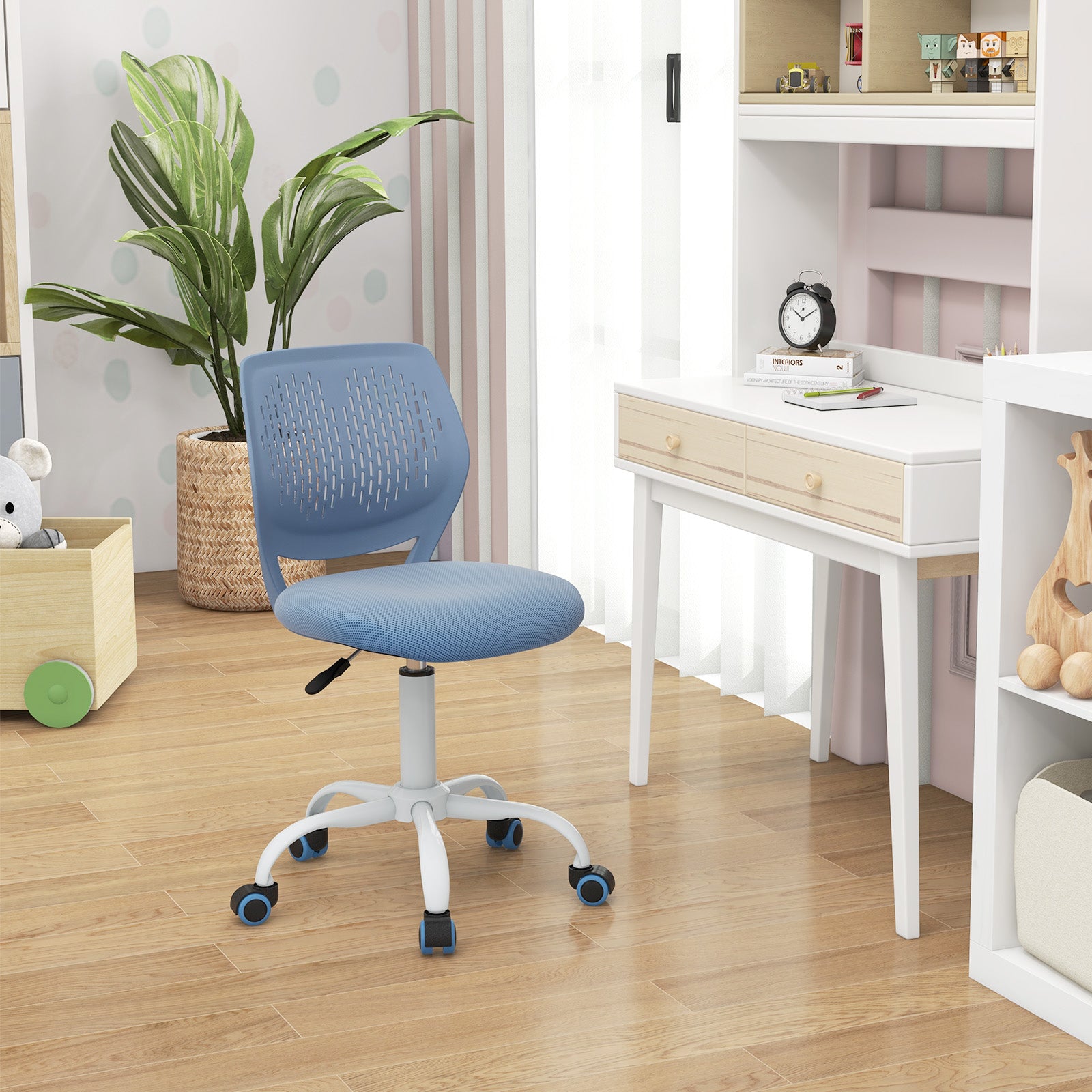 Ergonomic Children Study Chair, Adjustable Height, Blue Kids Chairs & Seating at Gallery Canada