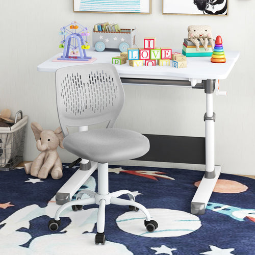 Ergonomic Children Study Chair, Adjustable Height, Gray