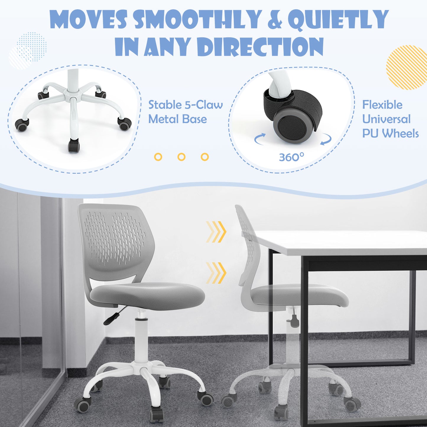 Ergonomic Children Study Chair, Adjustable Height, Gray Kids Chairs & Seating at Gallery Canada