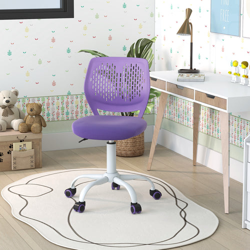 Ergonomic Children Study Chair, Adjustable Height, Purple
