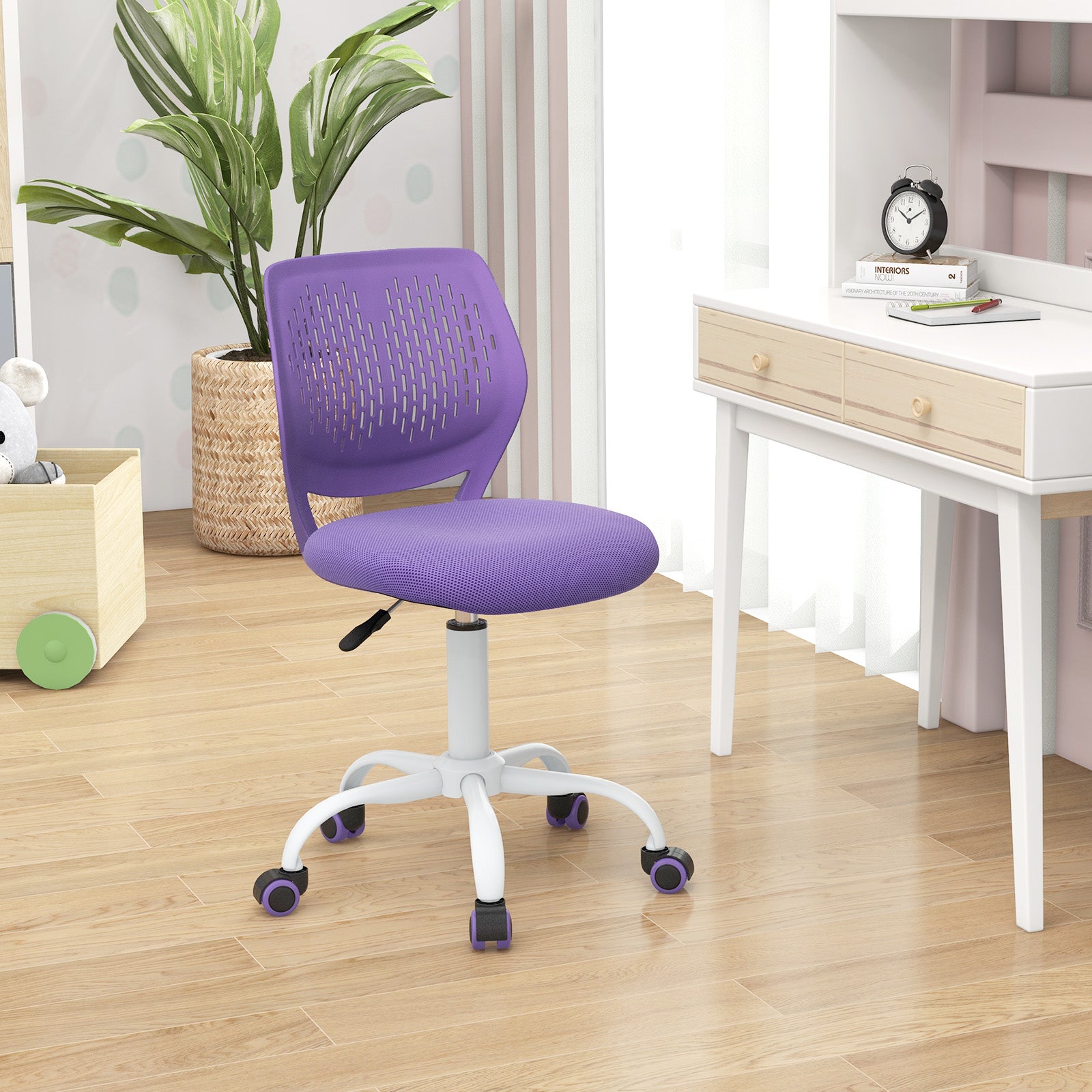 Ergonomic Children Study Chair, Adjustable Height, Purple Kids Chairs & Seating at Gallery Canada