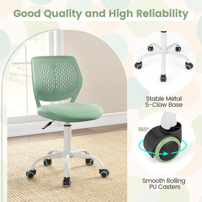 Adjustable Height Ergonomic Children Study Chair, Green Kids Chairs & Seating at Gallery Canada